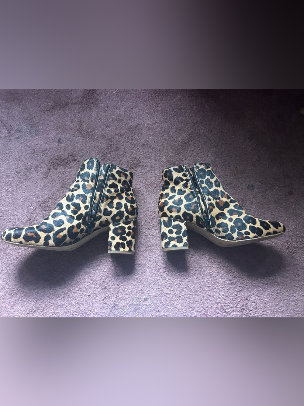 Leopard Print Ankle Boots